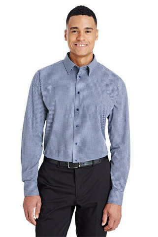 Devon & Jones DG535 - Mens CrownLux Performance Tonal Mini Check Shirt