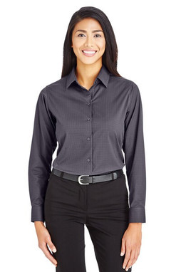 Devon & Jones DG535W - Chemise Femmes Crown Lux Performance Tonal Mini Check Shirt