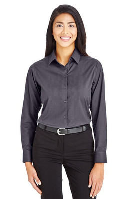 Devon & Jones DG535W - Chemise Femmes Crown Lux Performance Tonal Mini Check Shirt
