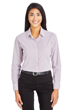 Devon & Jones DG540W - Chemise à micro-fenêtre Crownlux Performance pour femme