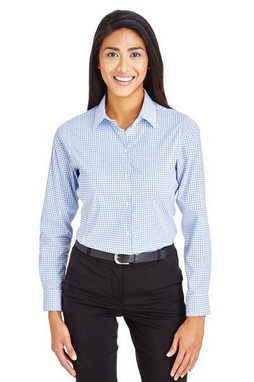 Devon & Jones DG540W - Ladies CrownLux Performance Micro Windowpane Shirt