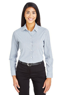 Devon & Jones DG540W - Chemise à micro-fenêtre Crownlux Performance pour femme