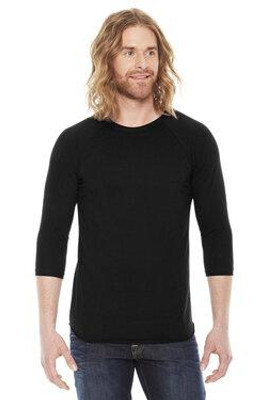 American Apparel BB453W - Unisex Poly-Cotton 3/4-Sleeve Raglan T-Shirt