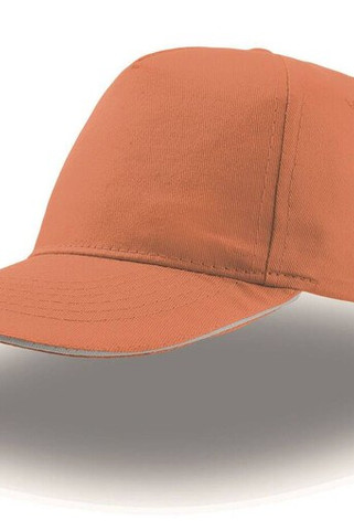 Atlantis AT004 - Atlantis 5-Panel Cotton Cap with Reinforced Front