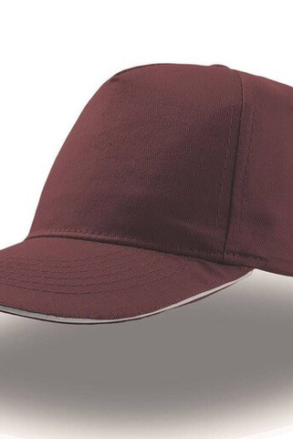 Atlantis AT004 - Atlantis 5-Panel Cotton Cap with Reinforced Front