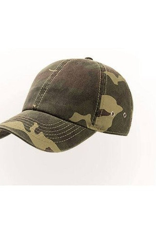 Atlantis AT005 - Baumwoll-Twill Baseballkappe mit Metallösen