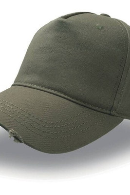 Atlantis AT052 - Vintage Chino Cargo Cap with Metal Buckle