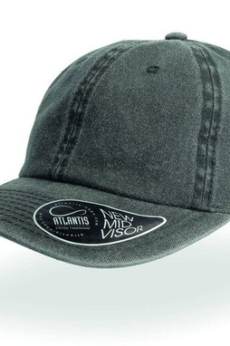Atlantis AT056 - Casquette 6 Pans Mid Visor Délavée