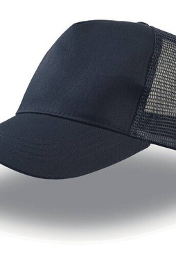 Atlantis AT085 - Cappellino trucker in cotone a 5 pannelli