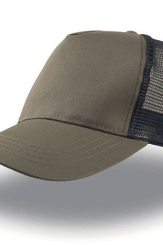 Atlantis AT085 - Casquette 5 Panneaux Trucker en Coton