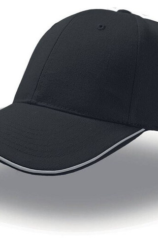 Atlantis AT086 - Reflective Piped Structured Cap with Buckle Closure