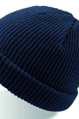 Atlantis AT115 - Chic Winter Ribbed Knit Beanie with Turn-Up