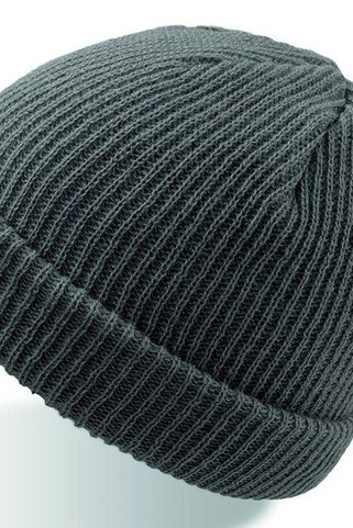 Atlantis AT115 - Chic Winter Ribbed Knit Beanie with Turn-Up