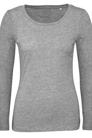 B&C BC071 - Langermet T-skjorte for kvinner, 100% økologisk bomull