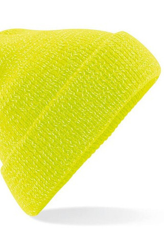 Beechfield BF407 - High Visibility Reflective Knit Beanie Hat