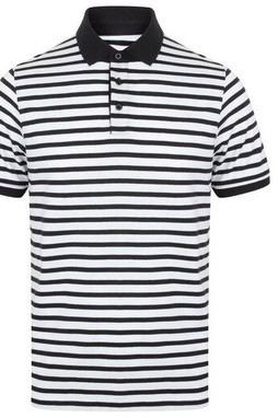 Front Row FR230 - Striped Jersey Polo Shirt