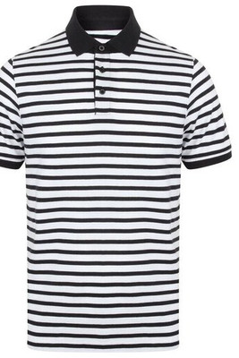 Front row FR230 - Komfortabel Stribet Jersey Polo