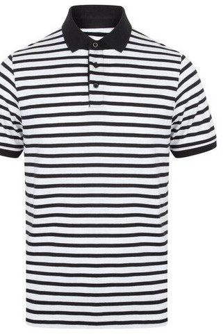 Front row FR230 - Polo en Jersey Rayé Confortable et Élégant