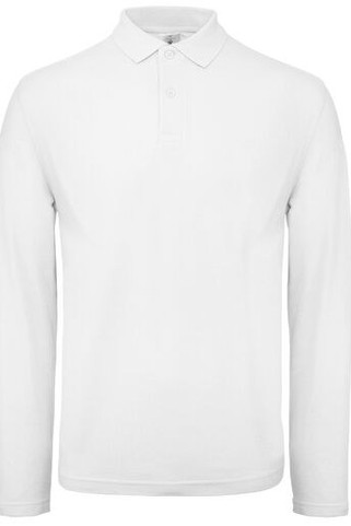 B&C ID1LS - Tricou Polo Clasic cu Mâneci Lungi pentru Bărbați