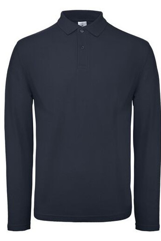 B&C ID1LS - Pánské Polo Tričko s Dlouhým Rukávem