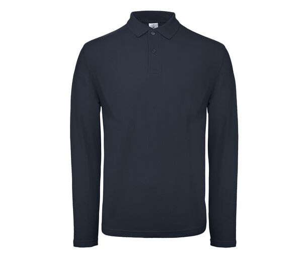B&C ID1LS - Langærmet poloshirt til mænd