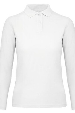 B&C ID1LW - Langærmet poloshirt til kvinder