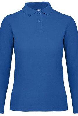 B&C ID1LW - Langærmet poloshirt til kvinder