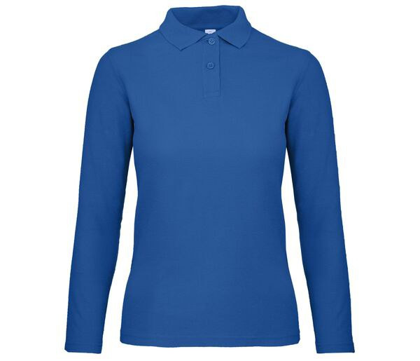 B&C ID1LW - Elegant Women's Long-Sleeve Polo Shirt