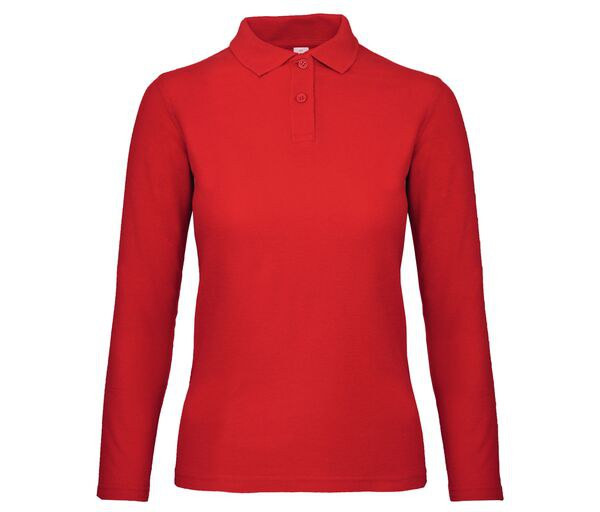 B&C ID1LW - Elegant Women's Long-Sleeve Polo Shirt