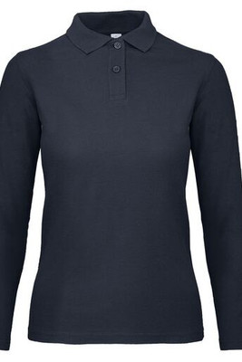 B&C ID1LW - Elegant Women's Long-Sleeve Polo Shirt