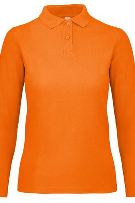 B&C ID1LW - Elegant Women's Long-Sleeve Polo Shirt