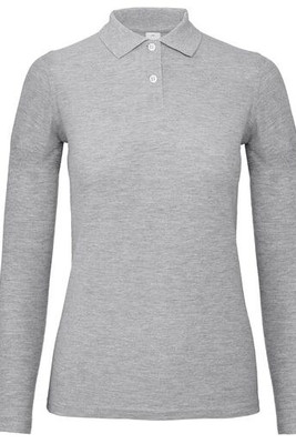 B&C ID1LW - Elegant Women's Long-Sleeve Polo Shirt