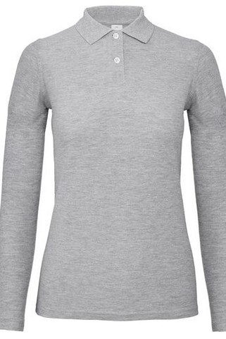 B&C ID1LW - Elegant Womens Long-Sleeve Polo Shirt