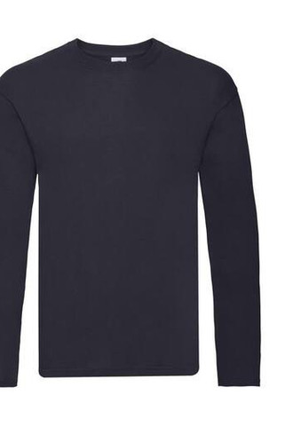 Fruit of the Loom SC223 - Mukava Pitkähihainen Puuvillapaita