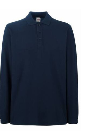 Fruit of the Loom SC384 - Polo Manches Longues Homme Premium