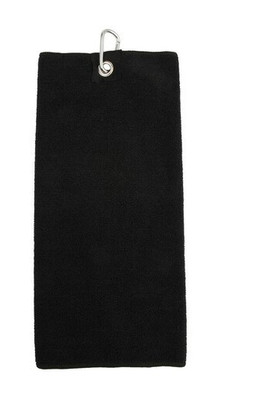 Towel city TC019 - Premium Microfiber Tri-Fold Golf Towel with Clip
