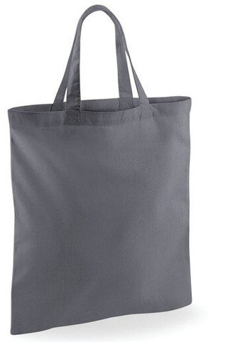 Westford mill W101S - Geantă de cumpărături din bumbac durabil cu mânere scurte