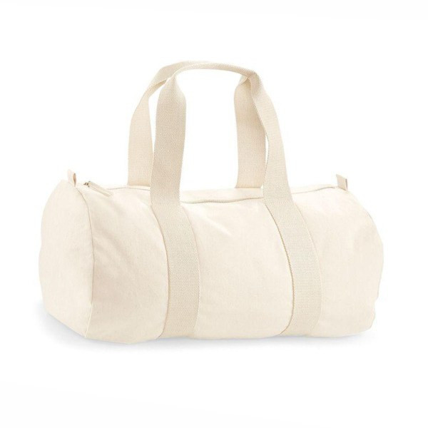 WestFord Mill WM814 - Eco-Friendly Organic Cotton Travel Barrel Bag