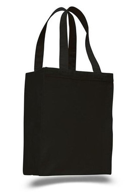 Q-Tees Q1000 - Canvas Gusset Shopping Tote Bag
