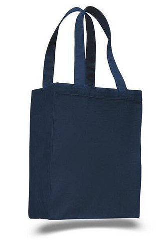 Q-Tees Q1000 - Canvas Gusset Shopping Tote Bag