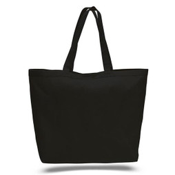 Q-Tees Q1200 - Bolso Tote Grande de Lona con Cierre de Velcro