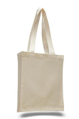 Q-Tees Q125200 - Canvas Book Bag with Gusset
