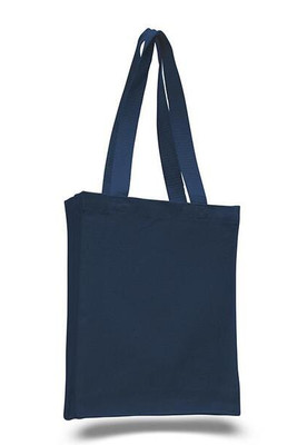 Q-Tees Q125200 - Canvas Book Bag with Gusset