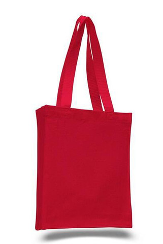 Q-Tees Q125200 - Canvas Book Bag with Gusset