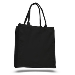 Q-Tees Q125500 - Bolsa de Compras de Algodón con Estilo