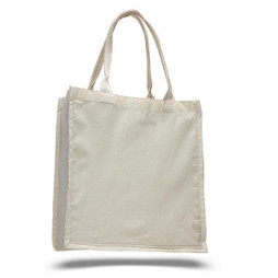Q-Tees Q125500 - Eco-Friendly Cotton Shopper Tote with Gussets
