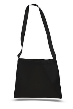 Q-Tees Q126100 - Bolso Mensajero de Lona con Correas Largas