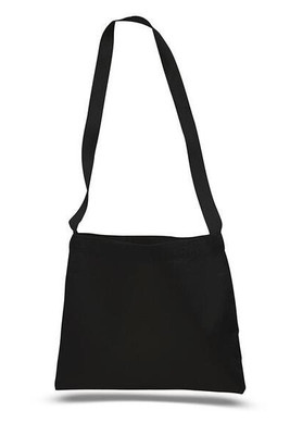 Q-Tees Q126100 - Bolso Mensajero de Lona con Correas Largas