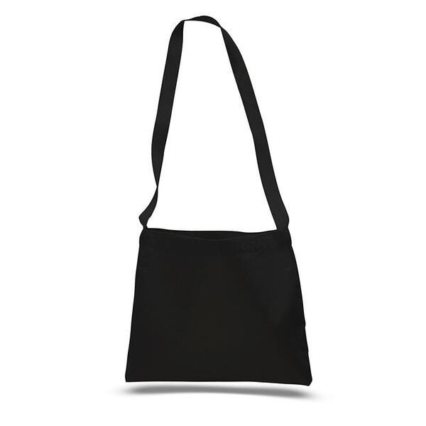 Q-Tees Q126100 - Durable Canvas Crossbody Messenger Bag