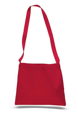 Q-Tees Q126100 - Bolso Mensajero de Lona con Correas Largas